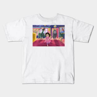 monkey in house by xoalsohanifa Kids T-Shirt